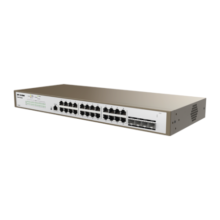 Switch 24 porturi Gigabit, 4 porturi SFP Gigabit, 1 port RJ45 consola, Management, 1U - IP-COM PRO-S24 IP-COM - 1